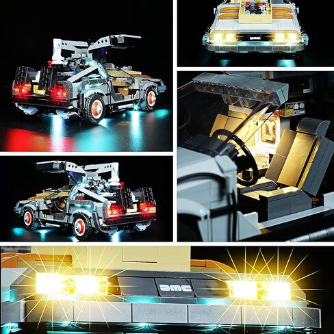 إضاءة LED متوافقة مع Lego Back to The Future Time Machine 10300، مجموعة إضاءة للعارضة، تعطي الضوء لمجموعة النماذج in Saudi Arabia