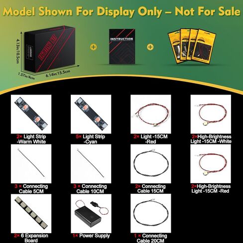 Light kit Compatible with Lego 42214 Lamborghini Revuelto Super Sports Car - No Model Only Light, LED Lighting Accessories Compatible with Lego 42214 (Standard Version) in Saudi Arabia