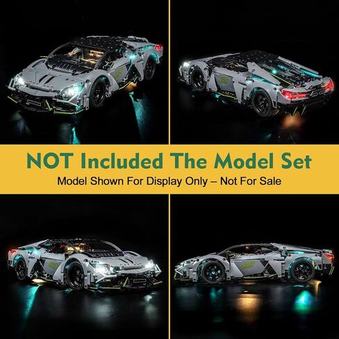 Light kit Compatible with Lego 42214 Lamborghini Revuelto Super Sports Car - No Model Only Light, LED Lighting Accessories Compatible with Lego 42214 (Standard Version) in Saudi Arabia