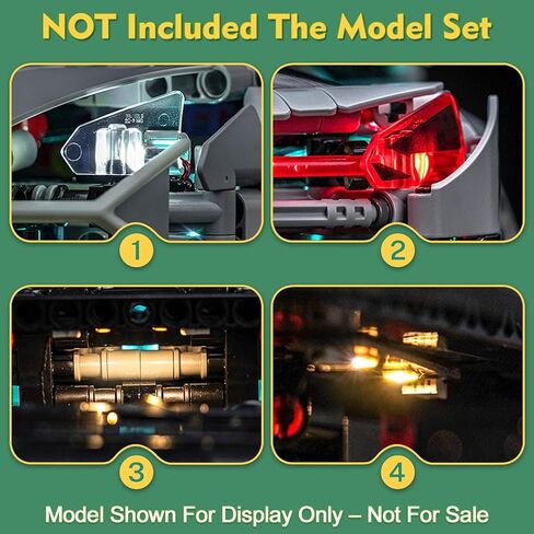 Light kit Compatible with Lego 42214 Lamborghini Revuelto Super Sports Car - No Model Only Light, LED Lighting Accessories Compatible with Lego 42214 (Standard Version) in Saudi Arabia