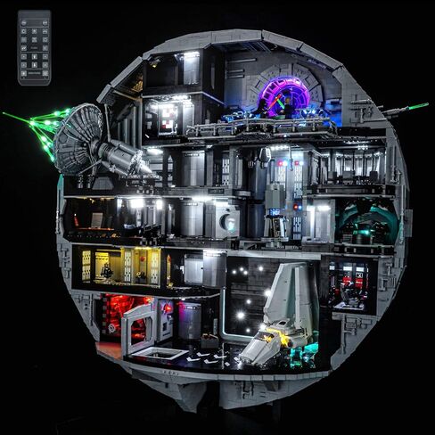 طقم إضاءة متوافق مع Lego 75419 Death Star - لا يوجد نموذج فقط، ملحقات إضاءة LED متوافقة مع Lego 75419 (إصدار RC) in Saudi Arabia