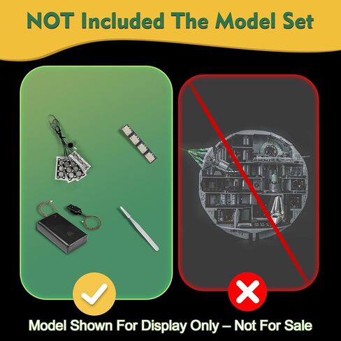 طقم إضاءة متوافق مع Lego 75419 Death Star - لا يوجد نموذج فقط، ملحقات إضاءة LED متوافقة مع Lego 75419 (إصدار RC) in Saudi Arabia