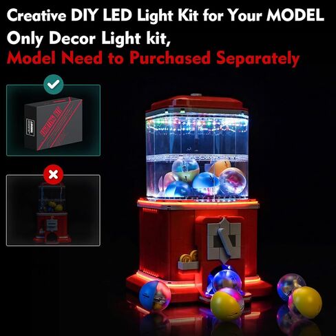 Light kit Compatible with Lego 21358 Minifigure Vending Machine - No Model Only Light, LED Lighting Accessories Compatible with Lego 21358 Miniature Twister (Standard Version) in Saudi Arabia