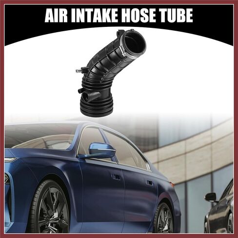 Air Cleaner Intake Hose Tube with Clamps 17228-RBB-A00 - Car - Engine Filter Air Intake Duct Hose Tube - for Acura TSX 2.4L L4 Gas 2006-2008 Rubber Black - 1Pc Replace Parts in Saudi Arabia