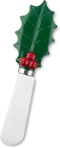 Supreme Housewares Tis the Season Cheese Spreaders, Hand-Painted Resin Handles with Stainless Steel Blades for Spreading Cream Cheese, Butter, and Jam, Assorted Christmas Designs, Set of 4 in Saudi Arabia