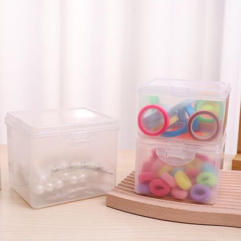 Multi-purpose Clear Storage Case Rectangular Plastic Organizer For Jewelry Headwear Household Organizers Box,Small in Saudi Arabia