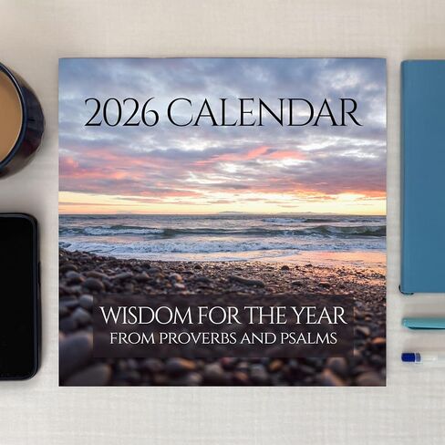Christian Calendar 2026 – Monthly Bible Verse Wall Calendar | Wisdom For The Year From Proverbs & Psalms | All Bible Quotes from the ESV | 12" x 24" Premium Scripture Calendar in Saudi Arabia