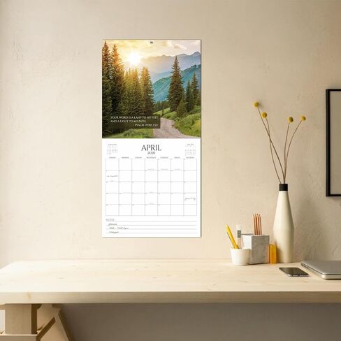 Christian Calendar 2026 – Monthly Bible Verse Wall Calendar | Wisdom For The Year From Proverbs & Psalms | All Bible Quotes from the ESV | 12" x 24" Premium Scripture Calendar in Saudi Arabia