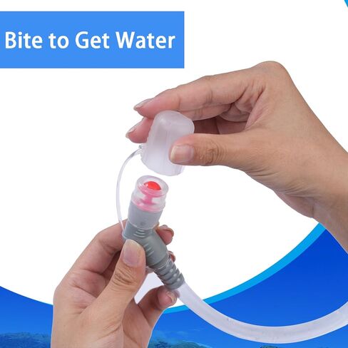 Hydration Bladder 2 Liter,Leak Proof Water Reservoir with Insulated Sleeve, BPA Free Military Water Storage Bladder Bag Hydration Pack Replacement,Great for Bicycling Hiking Camping Hunting Running in Saudi Arabia