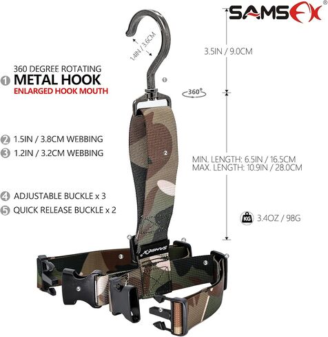 SAMSFX Fishing Wader Boot Hanger Adjustable Strap for Storage Drying in Saudi Arabia