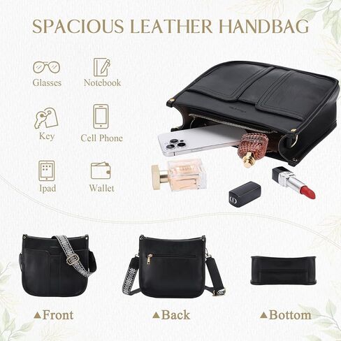 Chase Chic Crossbody Bags for Women, Vegan Leather Hobo Handbags Trendy Ladies Shoulder Bag Purse with 2 Adjustable Straps in Kuwait