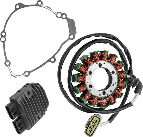 Caltric Stator Regulator Rectifier Gasket Compatible with Yamaha YZFR1 YZF-R1 2009 2010 2011 2012 2013 2014 in Saudi Arabia