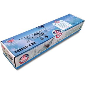 مجموعة نموذج طائرة من خشب البلسا المقطوع بالليزر من Guillow WWI Fokker D.VII، مقاس 18 بوصة in Kuwait