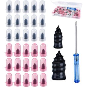 30 قطعة من المسامير المطاطية لإصلاح الإطارات، براغي موثوقة في سدادات إصلاح الإطارات مع مفك براغي، براغي إصلاح الإطارات، براغي سدادات الإطارات ذاتية الخدمة، مجموعة الإسعافات الأولية لإصلاح الإطارات للسيارة والشاحنة والدراجات النارية (30 قطعة) in Kuwait