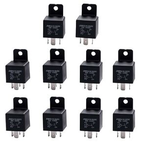 Car Relay 4 Pin 12V 40A SPST Model JD2912-1H-12VDC 40A 14VDC, Compatible with Auto Switches & Starters, 10-Pack in Kuwait