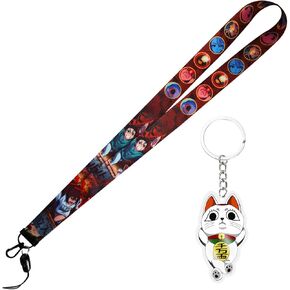 Anime Badge Lanyard with Cool Keychain Neck Lanyard Funny Gojo Merch Party Supplies for Women Men Teachers in Saudi Arabia