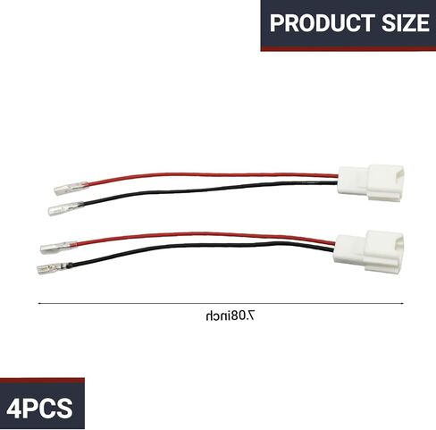 4 PCS Door Speaker Wiring Harness PC2-28 Audio Speaker Wire Cable Compatible with Nissan Speakers Adapter Connector Plug Easy to Install for Car Speaker Replacement in Kuwait