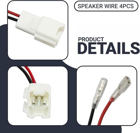 4 PCS Door Speaker Wiring Harness PC2-28 Audio Speaker Wire Cable Compatible with Nissan Speakers Adapter Connector Plug Easy to Install for Car Speaker Replacement in Kuwait