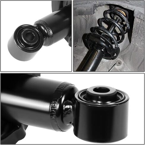 زوج من مجموعة Auto Dynasty من مجموعة تثبيت دعامة الصدمات الربيعية للملف الأمامي والدعامات الخلفية لامتصاص الصدمات متوافق مع Honda CR-V 2002-2006، طلاء مسحوق أسود غير لامع in Kuwait