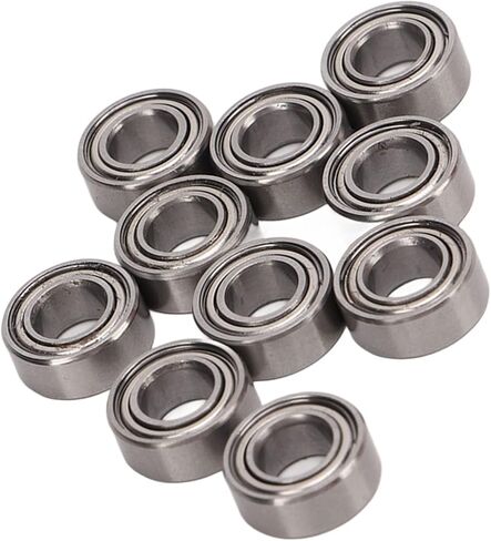 RC Ball Bearing Set 10Pcs Premium Steel 10x5x4mm Ball Bearings for 1/10 RC Cars ZD Racing 10421 S Enhanced Stability Smooth Performance Durable Material Easy Installation in Saudi Arabia