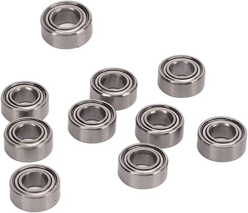 RC Ball Bearing Set 10Pcs Premium Steel 10x5x4mm Ball Bearings for 1/10 RC Cars ZD Racing 10421 S Enhanced Stability Smooth Performance Durable Material Easy Installation in Saudi Arabia