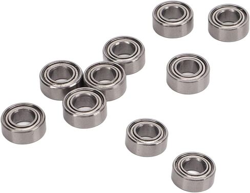 RC Ball Bearing Set 10Pcs Premium Steel 10x5x4mm Ball Bearings for 1/10 RC Cars ZD Racing 10421 S Enhanced Stability Smooth Performance Durable Material Easy Installation in Saudi Arabia