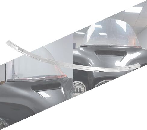 Motorcycle Windshield Trim Fit for Harley Touring Street Glide Electra Glide Trike FLHT FLHTC FLHTCU FLHX 2014-2023 Black in Saudi Arabia