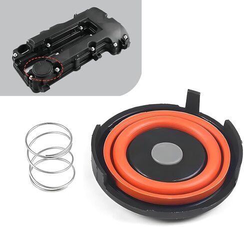 3 PCS PCV Valve Cover, OEM# 25198874 55573746 25198498, Automotive Engine Valve Cover Kit, PCV Valve Cap Membrane Repair Kit, Compatible with Chevro-let Cruze (Black) in Saudi Arabia