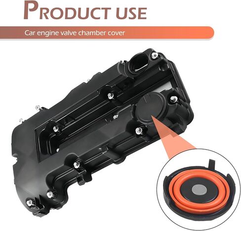 3 PCS PCV Valve Cover, OEM# 25198874 55573746 25198498, Automotive Engine Valve Cover Kit, PCV Valve Cap Membrane Repair Kit, Compatible with Chevro-let Cruze (Black) in Saudi Arabia
