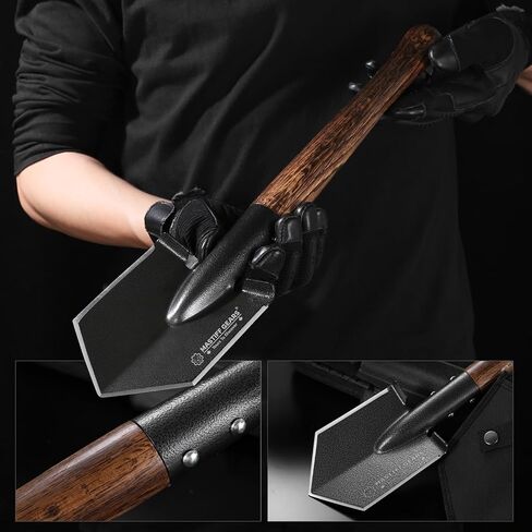 Mastiff Gears® Battle Wolf Shovel, Remodeled Sapper Shovel with Hardwood Handle, for Camping, Hiking, Fishing, Self-Defence and Emergency in Kuwait
