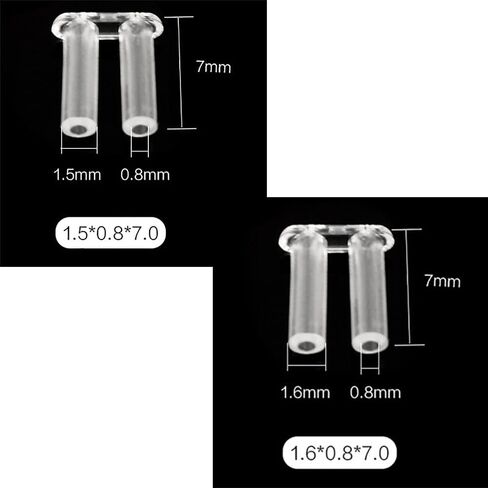 Rimless Glasses Accessories Rubber Plug Eyeglass Repair Accessories Double Rubber Plug in Kuwait