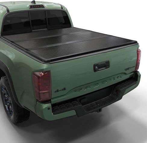 غطاء تونيو لسرير الشاحنة الصلب القابل للطي من Toptiny |HTF021|يناسب 2016-2026 Toyota Tacoma مع نظام المسار OE مقاس 5 أقدام و1 بوصة (60.5 بوصة) in Saudi Arabia