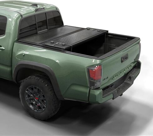 غطاء تونيو لسرير الشاحنة الصلب القابل للطي من Toptiny |HTF021|يناسب 2016-2026 Toyota Tacoma مع نظام المسار OE مقاس 5 أقدام و1 بوصة (60.5 بوصة) in Saudi Arabia