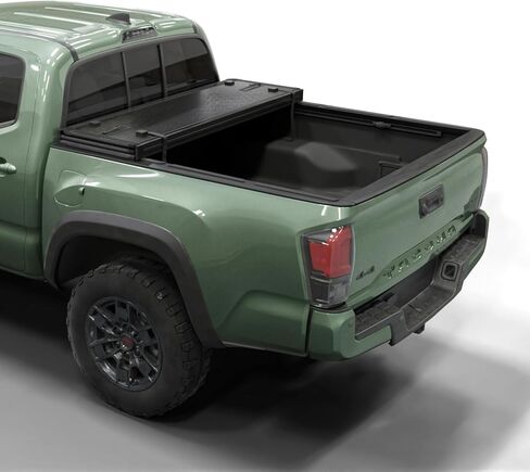 غطاء تونيو لسرير الشاحنة الصلب القابل للطي من Toptiny |HTF021|يناسب 2016-2026 Toyota Tacoma مع نظام المسار OE مقاس 5 أقدام و1 بوصة (60.5 بوصة) in Saudi Arabia