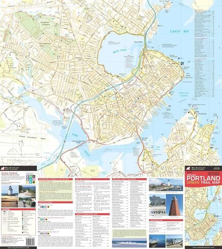 Explore Portland, Maine with Map Adventures New England Urban Trail Map in Saudi Arabia