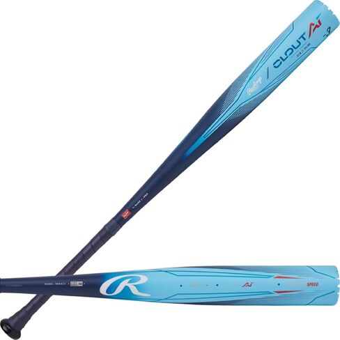 Rawlings | 2024 | Clout AI Baseball Bat | BBCOR | -3 Drop | 2 5/8" Barrel | 1 Pc. Alloy in Saudi Arabia