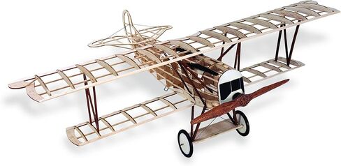 مجموعة نموذج طائرة من خشب البلسا المقطوع بالليزر من Guillow WWI Fokker D.VII، مقاس 18 بوصة in Kuwait