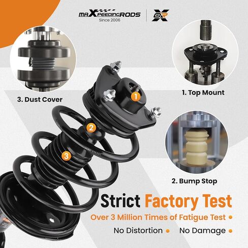 maXpeedingrods 2Pc Front Struts Shock Absorber for Kia Forte Sedan Forte Koup 2010-2013, Kia Forte5 2012-2013, 172721 172720 Complete Struts with Coil Spring Assembly in Saudi Arabia