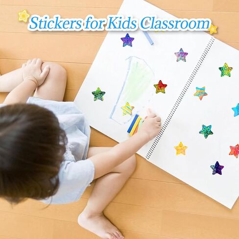 1000 Pcs Smiley Face Star Stickers for Kids Reward, 1 inch Holographic Smiley Face Stickers for Behavior Chart, Student Planner, School Classroom Students Teacher Supplies in Saudi Arabia