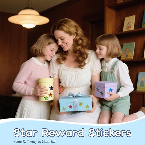 1000 Pcs Smiley Face Star Stickers for Kids Reward, 1 inch Holographic Smiley Face Stickers for Behavior Chart, Student Planner, School Classroom Students Teacher Supplies in Saudi Arabia