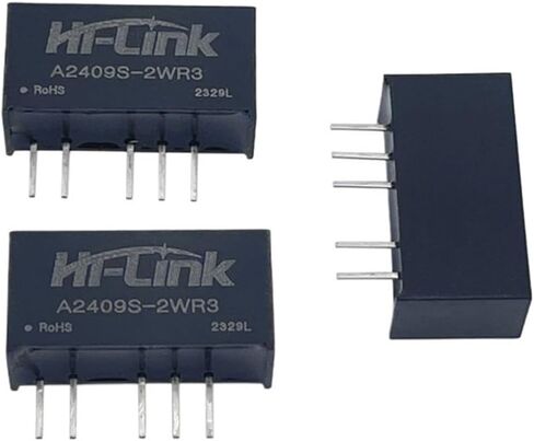 DC DC A2409S-2WR3 24V to ±9V ±112mA Dual Output Isolated Power Supply Module 10pcs/Lot Step Down Converter in Saudi Arabia