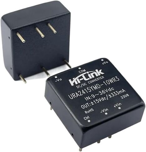 DC-DC 9-36V Input ±15V ±333mA 10W Dual Output Isolated Converter 2pcs/Lot URA2415YMD-10WR3 Step Down Power Supply in Saudi Arabia