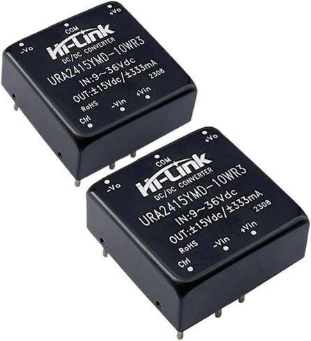 DC-DC 9-36V Input ±15V ±333mA 10W Dual Output Isolated Converter 2pcs/Lot URA2415YMD-10WR3 Step Down Power Supply in Saudi Arabia