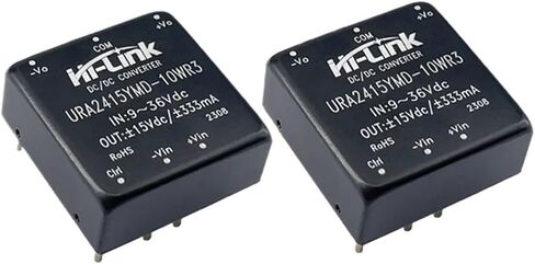 DC-DC 9-36V Input ±15V ±333mA 10W Dual Output Isolated Converter 2pcs/Lot URA2415YMD-10WR3 Step Down Power Supply in Saudi Arabia