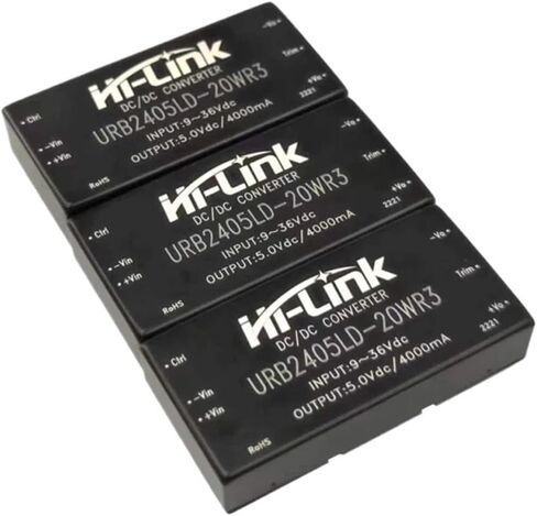 2pcs/lot DCDC Converter URB2405LD-20WR3 24V(9-36V) Input to 5V 4A 20W Power Supply Module Step Down Household in Saudi Arabia