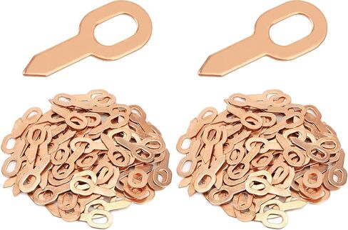 QWORK Dent Puller Rings, 100 Pcs Dent Pulling Straight Washer, Metal Shrink Repair Tool for Panel Welder Spot Welding Machine Consumables in Kuwait