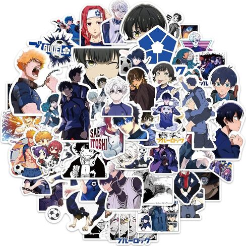 Anime 50PCS My Hero Academia Stickers for Kids, Cool Waterproof Vinyl Decal for Teen Adult Boy Laptop, Travel Case, Phone, Bike, Water Bottle, Guitar, Computer, Skateboard (My Hero) in Saudi Arabia