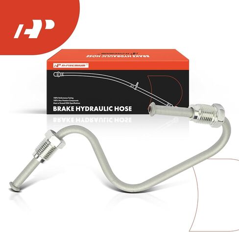A-Premium Rear Passenger Brake Hydraulic Hose Compatible with Volkswagen and Audi Model - Jetta 2005-2018, Golf 2010-2014, Golf R 2012-2013, Beetle 2012-2019, A3, A3 Quattro, Eos, GTI, TT, R32, Rabbit in Saudi Arabia