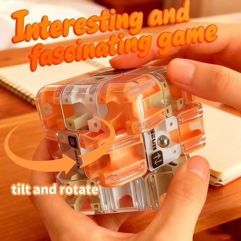Challenging 3D Labyrinth Maze Cube, Brain-Testing Puzzle Game for Kids 8+, Educational Logic Toy for Home or Travel in Saudi Arabia