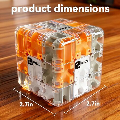Challenging 3D Labyrinth Maze Cube, Brain-Testing Puzzle Game for Kids 8+, Educational Logic Toy for Home or Travel in Saudi Arabia